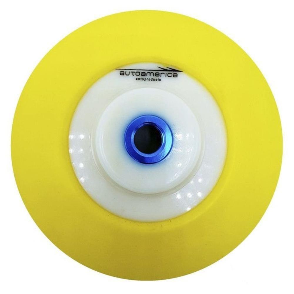 SUPORTE DE POLITRIZ ROTATIVA PARA BOINA DE VELCRO ROSCA 5/8 - 5" - AUTOAMERICA