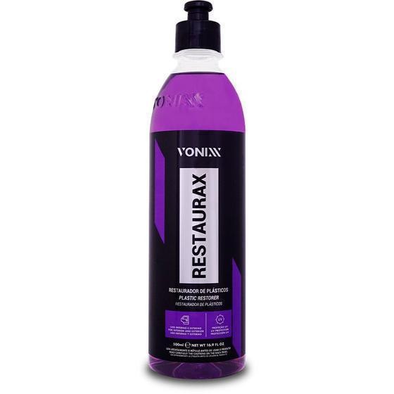 RESTAURAX RESTAURADOR (REVITALIZADOR) DE PLÁSTICOS, VINIL E BORRACHA - 500ML - VONIXX