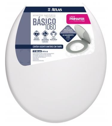 ASSENTO SANITÁRIO BÁSICO PLÁSTICO BRANCO PR1060-2 - PRIMAFER - ATLAS