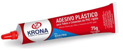 ADESIVO PLÁSTICO PARA TUBOS E CONECÇÕES EM PVC - 75GR - KRONA