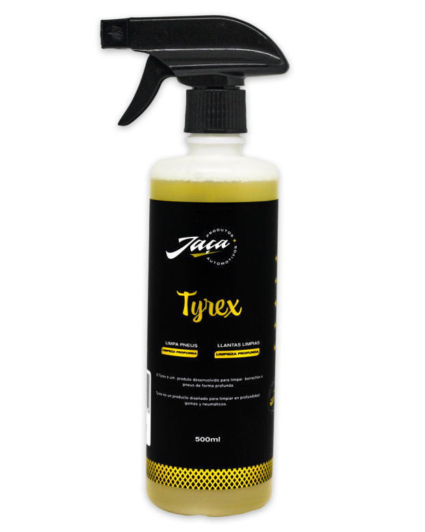 TYREX LIMPADOR PARA PNEU E BORRACHAS - 500ML - JAÇA PRODUTOS AUTOMOTIVOS