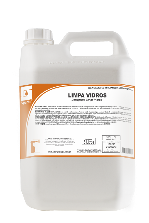 LIMPA VIDROS CONCENTRADO - 5L - SPARTAN