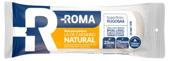 ROLO DE LÃ NATURAL 23 CM 25 MM SUPERFÍCIES RUGOSAS - 290/23 - ATLAS