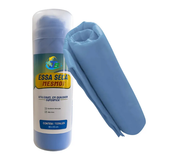 TOALHA DE SECAGEM MÁGICA AZUL - 66X43 - JS