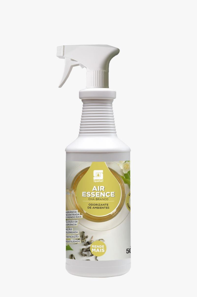 ODORIZANTE DE AMBIENTES AIR ESSENCE AROMA CHÁ BRANCO PRÁTICA - 500ML - SPARTAN