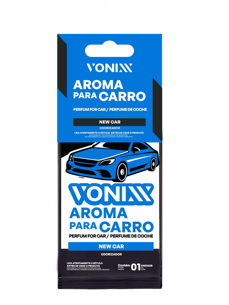 AROMATIZANTE NEW CAR PAPEL PERFUMADO - UNIDADE - VONIXX