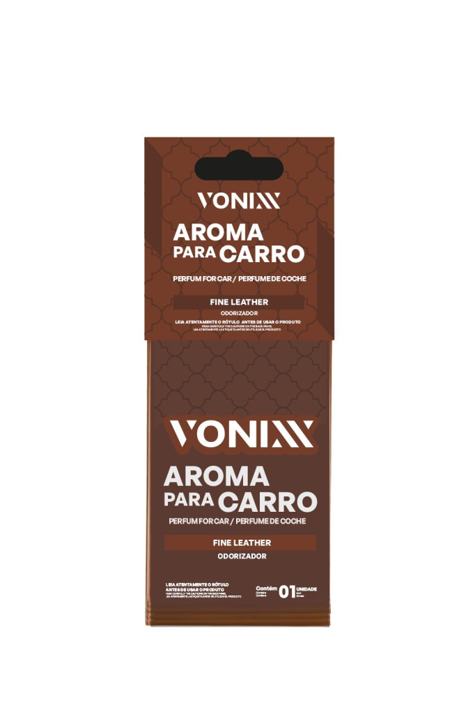 AROMATIZANTE FINE LEATHER PAPEL PERFUMADO - UNIDADE - VONIXX