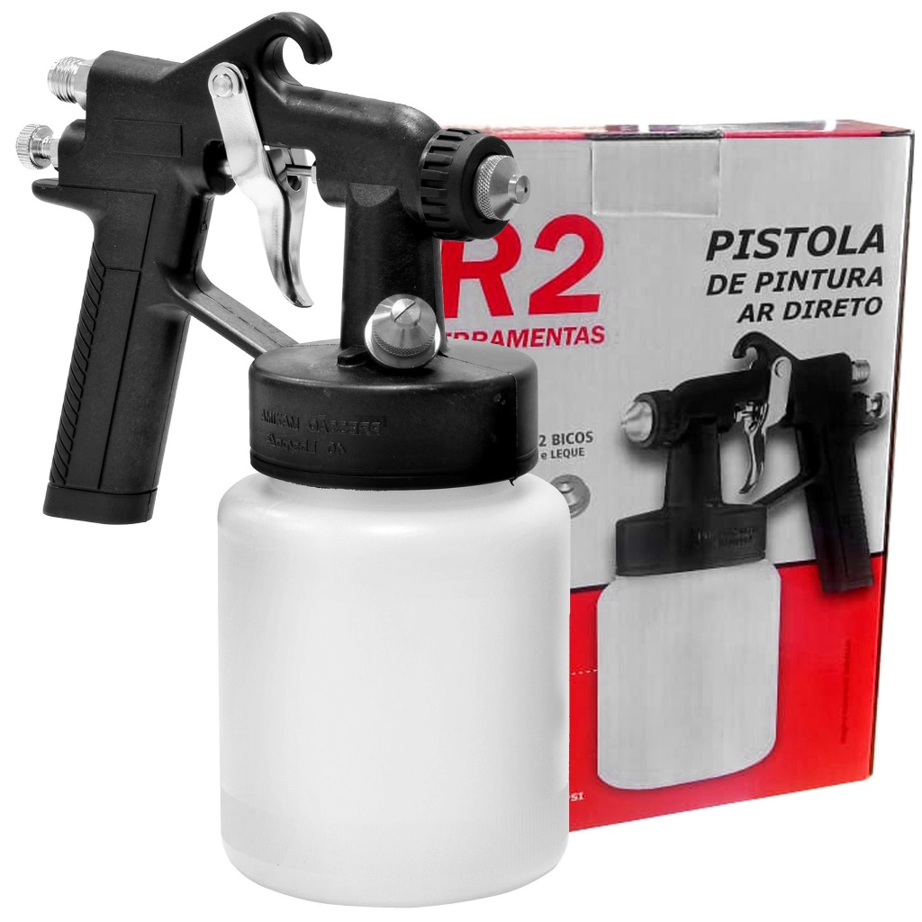 PISTOLA DE PINTURA PARA AR DIRETO 1.3MM 750ML - R2 P90 - PDR
