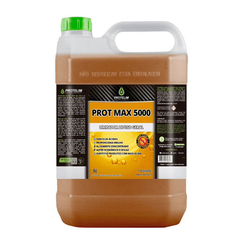 PROT MAX 500 LIMPADOR DE USO GERAL SEM TOQUE - 5L - PROTELIM
