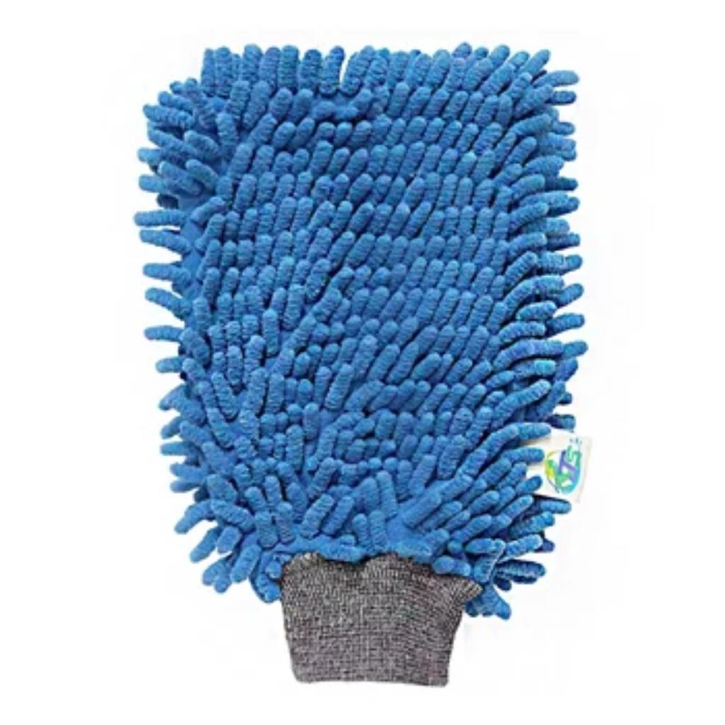 LUVA DE MICROFIBRA PARA LAVAGEM CHENILE TENTÁCULOS DUPLA FACE CORES VARIADAS - UNIDADE