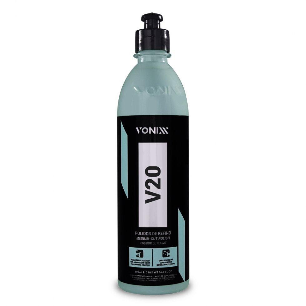 V20 COMPOSTO POLIDOR DE REFINO PARA VERNIZ ASIÁTICO - 500ML - VONIXX