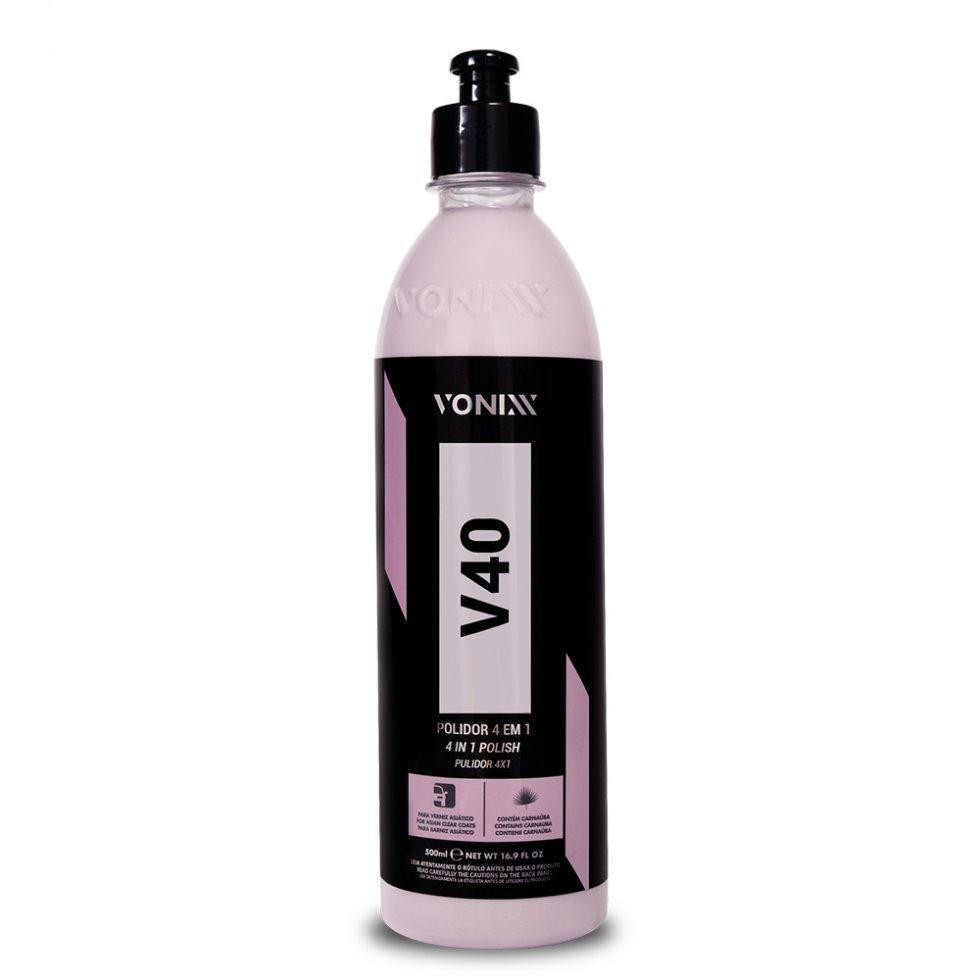 V40 COMPOSTO POLIDOR 4 EM 1 PARA VERNIZ ASIÁTICO - 500ML - VONIXX