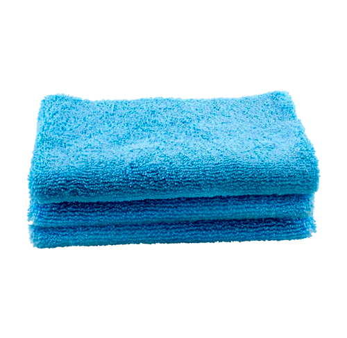 TOALHA DE MICROFIBRA 375GSM AZUL CORTE LASER - 40CM X 40CM - AUTOAMERICA