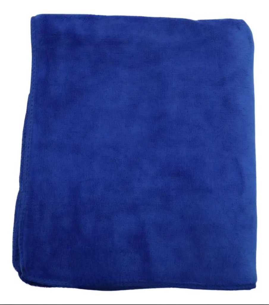 TOALHA DE SECAGEM ALTA ABSORÇÃO AZUL 50CM X 90CM - 400GSM