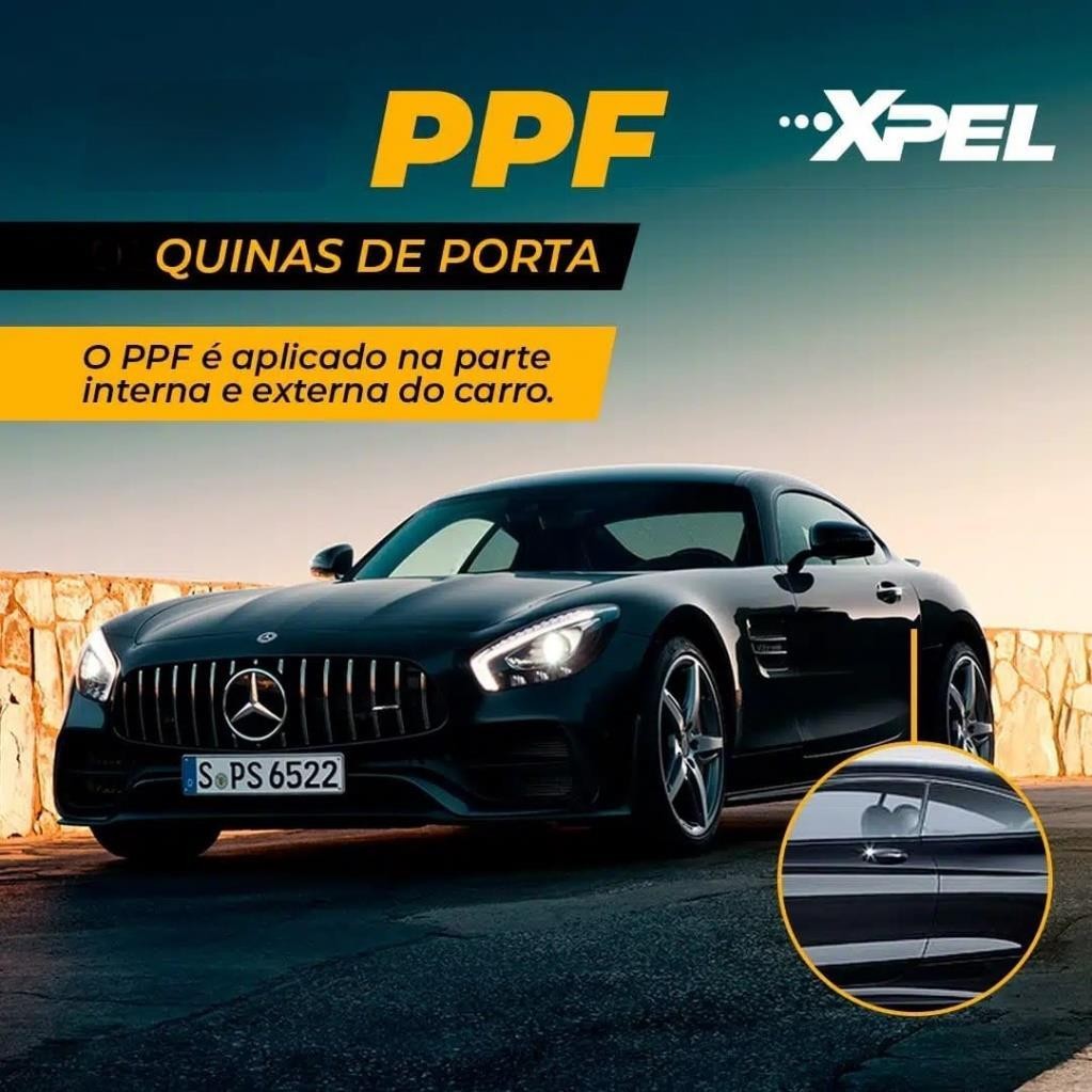 KIT PPF DE QUINAS DE PORTAS DE CARRO - CARRO 4 PORTAS - XPEL