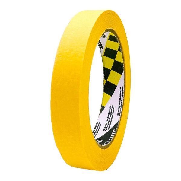 FITA CREPE AUTOMOTIVA 18MMX40M AMARELA - 765 - ADELBRAS