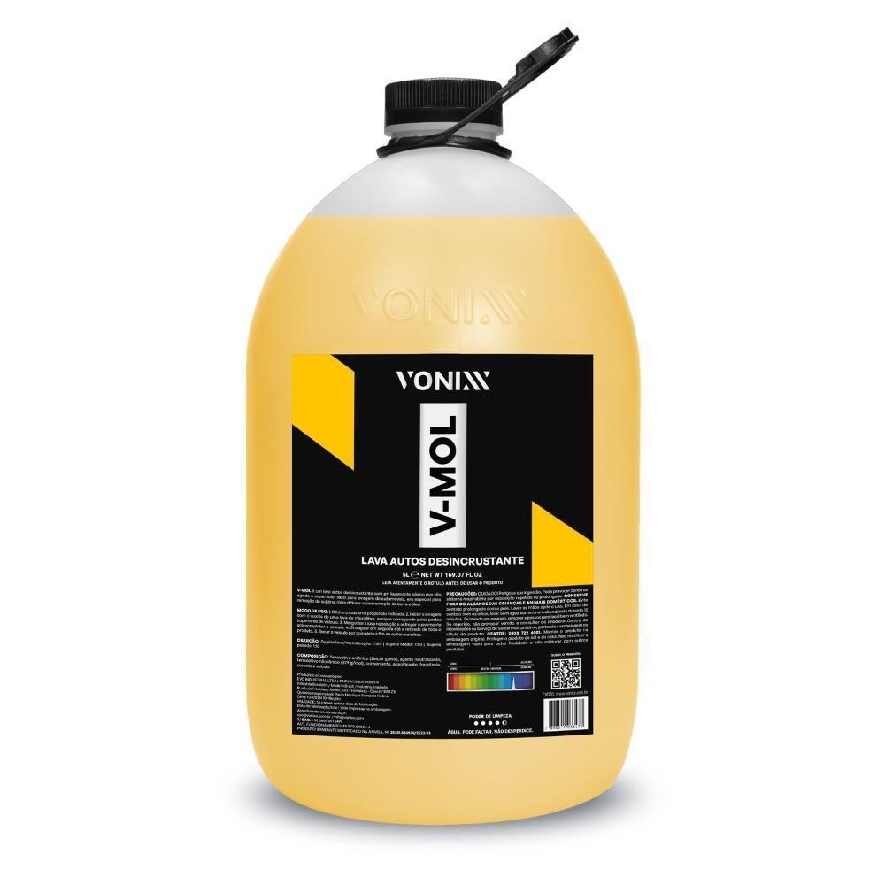 SHAMPOO LAVA AUTO V-MOL DESENGRAXANTE DESINCRUSTANTE - 5L - VONIXX