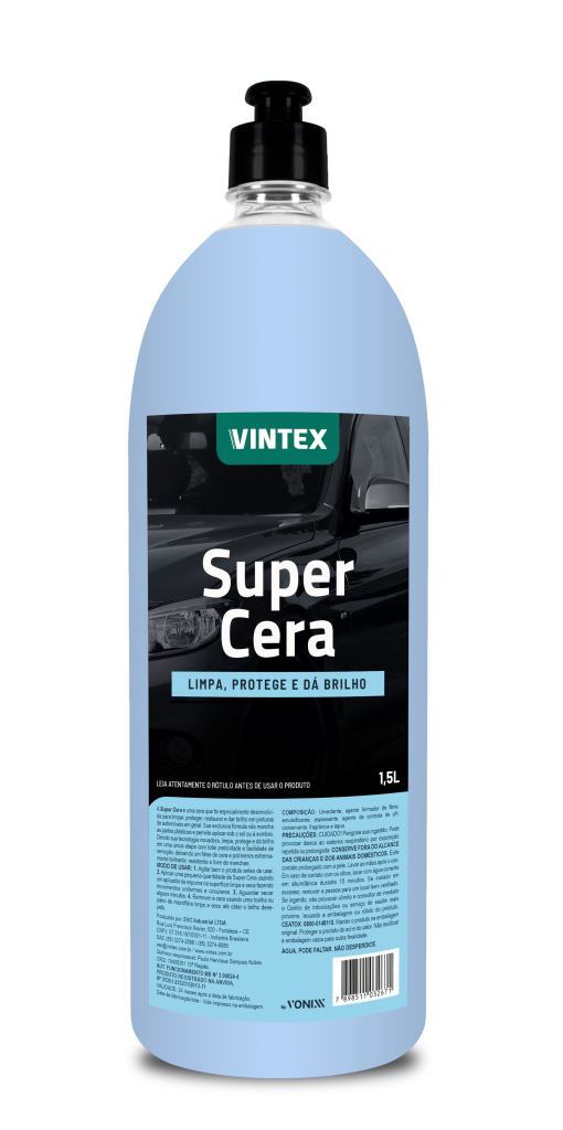 SUPER CERA LIMPA, PROTEGE E DÁ BRILHO - 1.5L - VINTEX