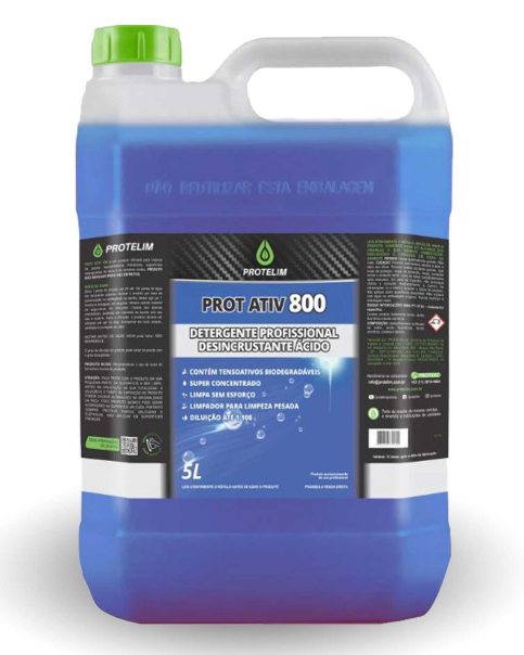 ATIV 800 DESINCRUSTANTE ÁCIDO 1:100 - 5L - PROTELIM