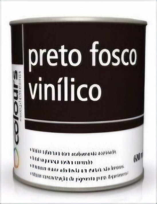 PRETO FOSCO VINÍLICO MAXI COLOURS - 600 ML - MAXI RUBBER