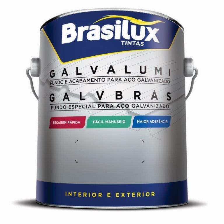 GALVALUMI PRETO ACETINADO PARA ALUMÍNIO E GALVANIZADO - 3.6L - BRASILUX