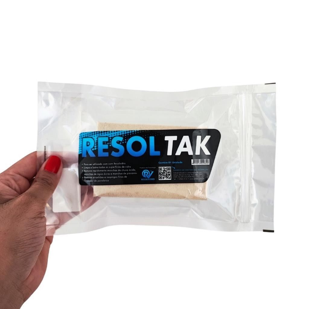 TACO PARA VIDROS EM FELTRO RESOLTAK UNIDADE - RESOLVIDRO