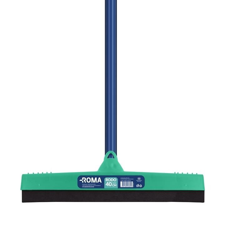 RODO PLÁSTICO COM EVA DUPLO 40 CM E CABO - 6070 9 - ROMA