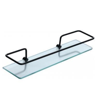 PRATELEIRA DE VIDRO 40 CM X 10 CM PRETO FOSCO - PR3033-2 PRIMAFER - ATLAS