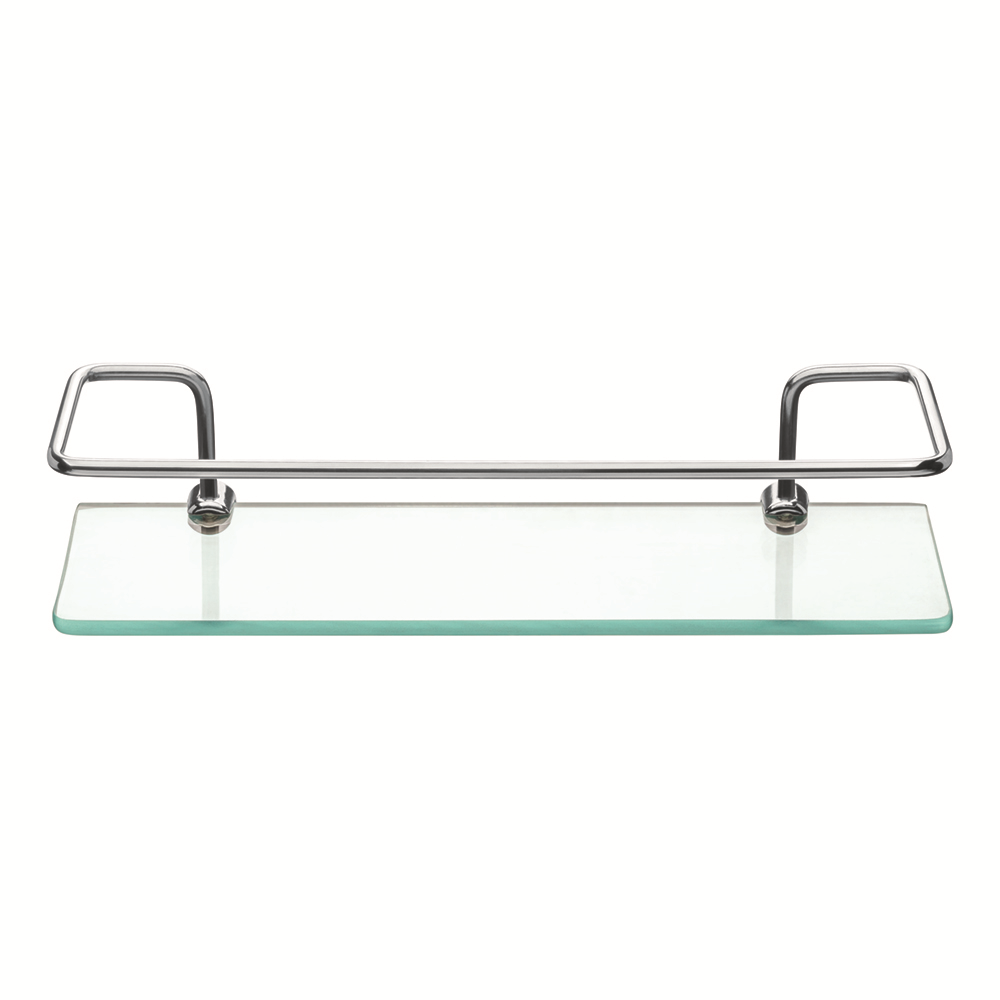 PRATELEIRA DE VIDRO 30 CM X 10 CM CROMADO - PR3032-1 PRIMAFER - ATLAS