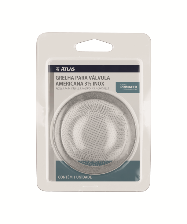 GRELHA PARA VÁLVULA AMERICANA 3 1/2" INOX - PRIMAFER - ATLAS