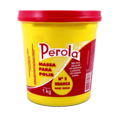 MASSA DE POLIR Nº 2 BASE ÁGUA - 1KG - PÉROLA