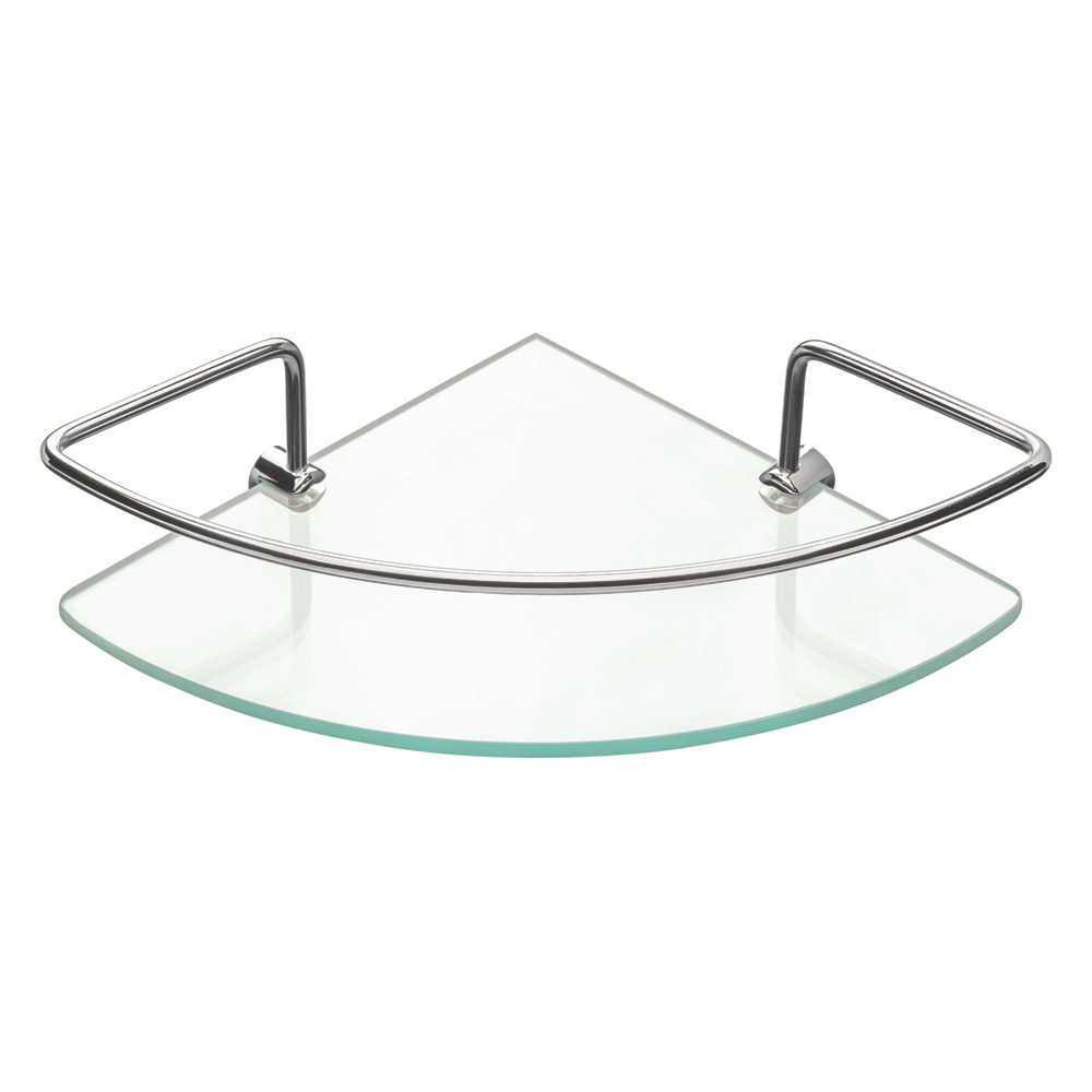 CANTONEIRA DE VIDRO 20 CM X 20 CM CROMADO - PR3031-1 PRIMAFER - ATLAS