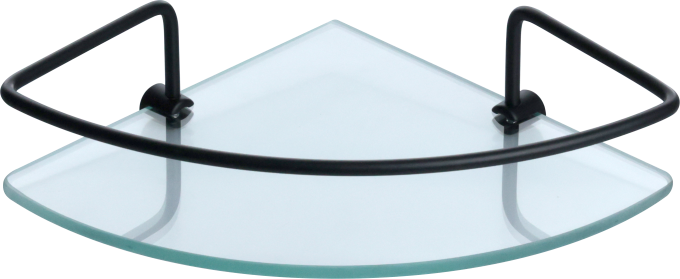 CANTONEIRA DE VIDRO 20 CM X 20 CM PRETO FOSCO - PR3031-2 PRIMAFER - ATLAS