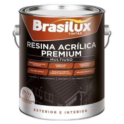RESINA ACRÍLICA CERÂMICA TELHA BASE ÁGUA PREMIUM MULTIUSO PARA TELHAS, PEDRAS POROSAS E CIMENTADOS - 3.6L - BRASILUX