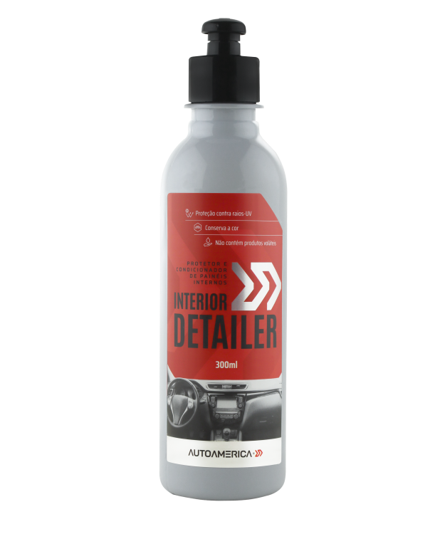 INTERIOR DETAILER PROTETOR E CONDICIONADOR DE PLÁSTICOS INTERNOS - 300ML - AUTOAMERICA