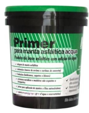 PRIMER PARA COLAGEM DE MANTA ASFÁLTICA ACQUA MASTIC WEDA - 3.6L - ANCHIETA QUIMICA