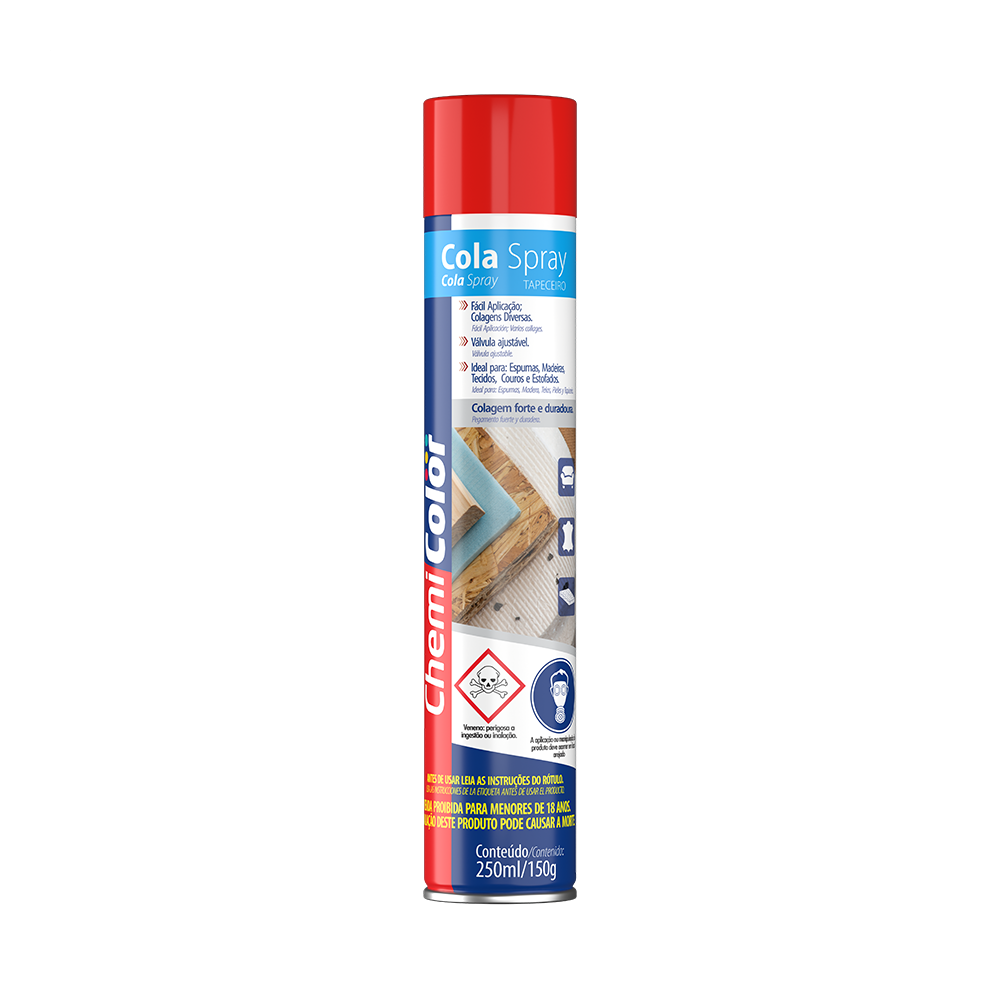 SPRAY COLA UNIVERSAL TAPECEIRO CHEMICOLOR - 250ML - BASTON