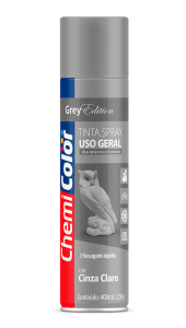 SPRAY CINZA CLARO CHEMICOLOR - 400ML - BASTON