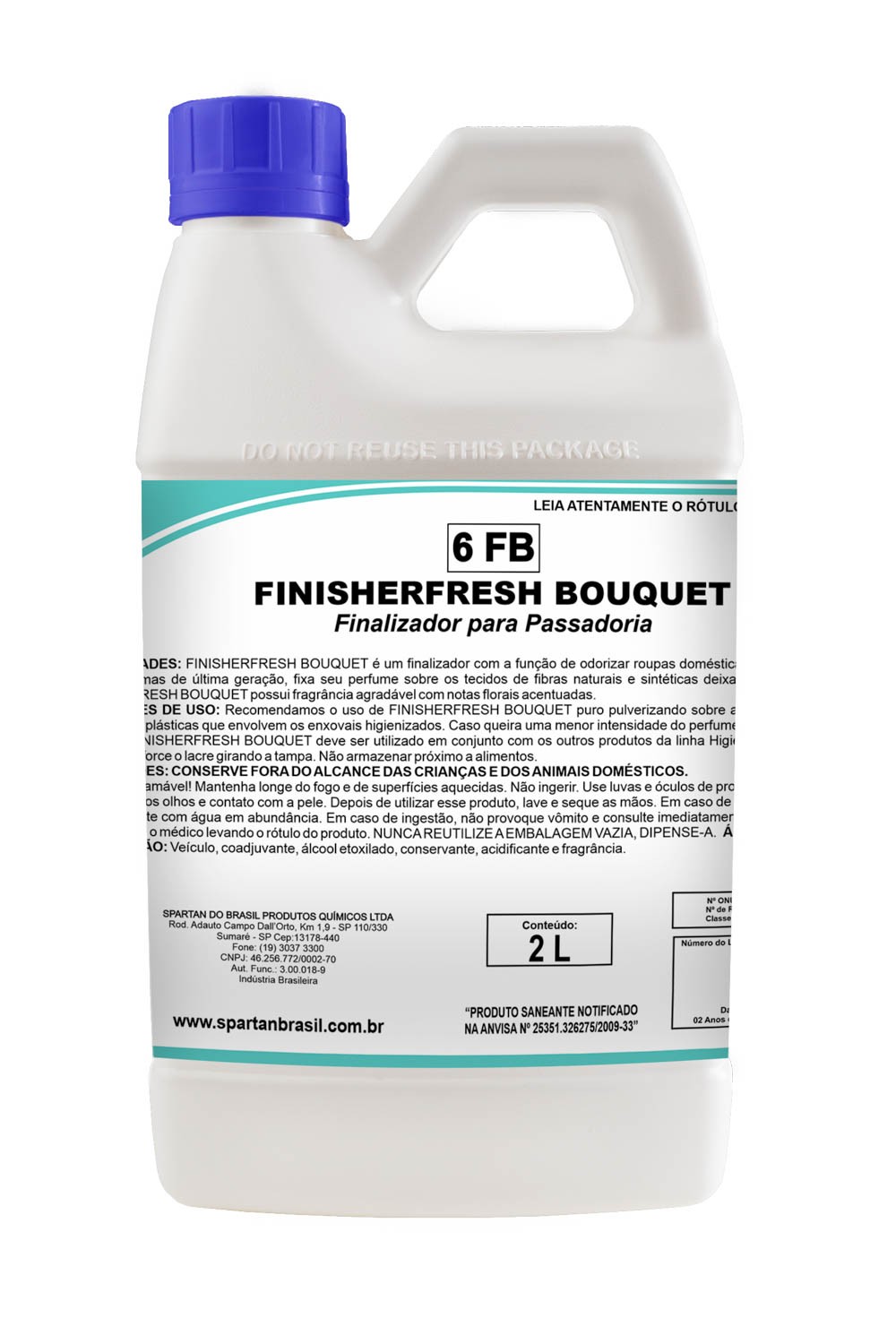 FINISHERFRESH BOUQUET ODORIZANTE FACILITADOR PARA PASSAR ROUPA - 2L - SPARTAN