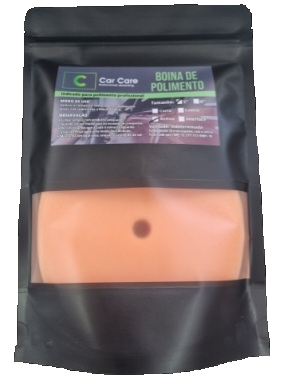 BOINA DE ESPUMA LARANJA CORTE / REFINO - 5" - CAR CARE PROFISSIONAL DETAILING