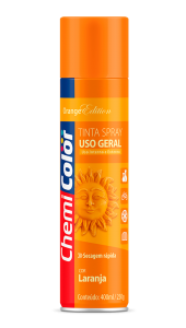 SPRAY LARANJA CHEMICOLOR - 400ML - BASTON