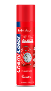 SPRAY VERMELHO CHEMICOLOR - 400ML - BASTON