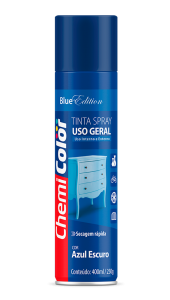 SPRAY AZUL ESCURO CHEMICOLOR - 400ML - BASTON