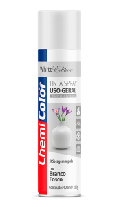 SPRAY BRANCO FOSCO CHEMICOLOR - 400ML - BASTON