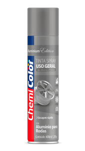 SPRAY ALUMINIO PARA RODAS CHEMICOLOR - 400ML - BASTON