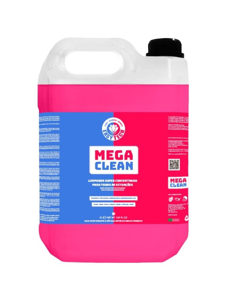 MEGA CLEAN LIMPADOR SUPER CONCENTRADO TODAS AS SUPERFÍCIES - 5L- EASYTECH