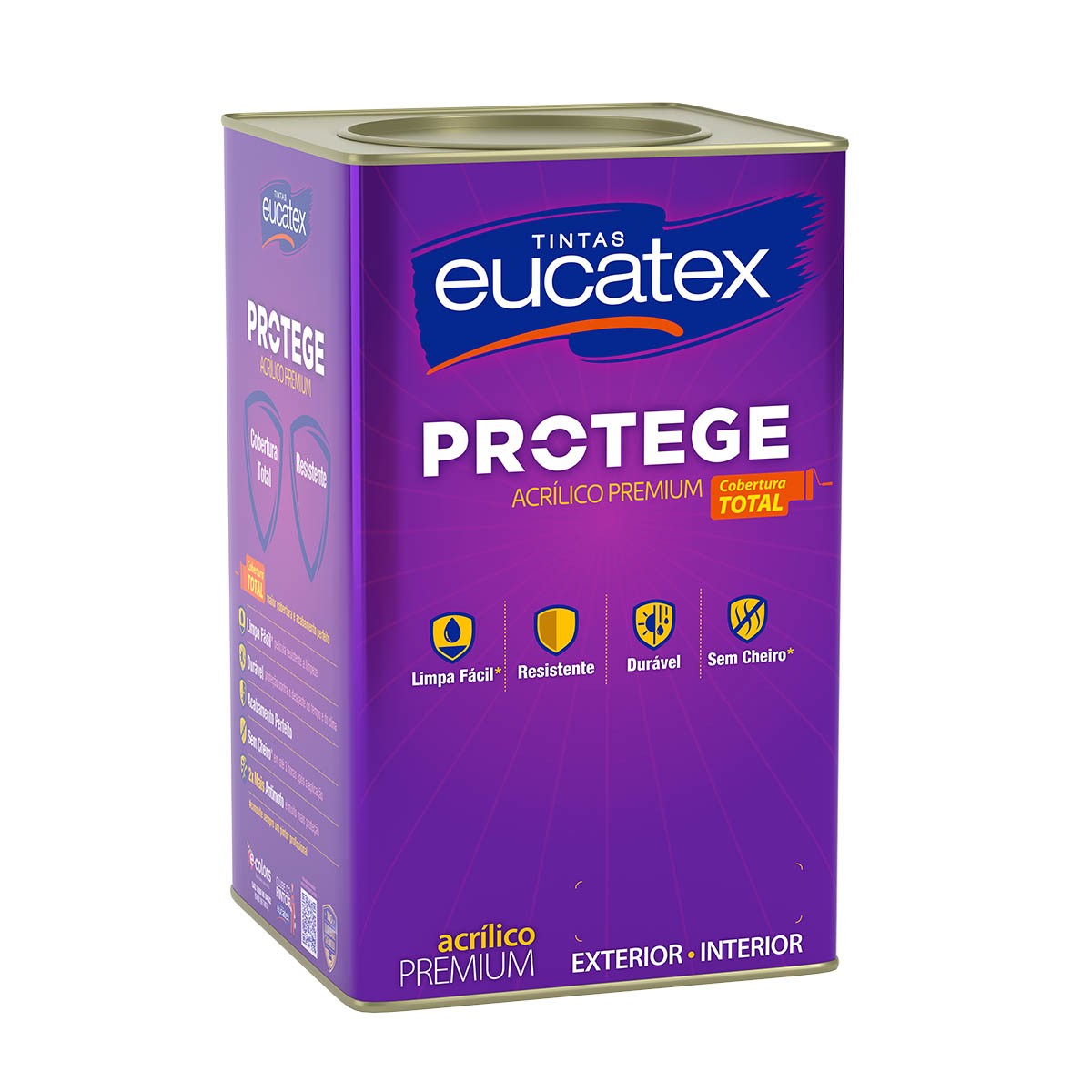 TINTA ACRÍLICA BRANCO FOSCO PROTEGE PREMIUM - 18L - EUCATEX
