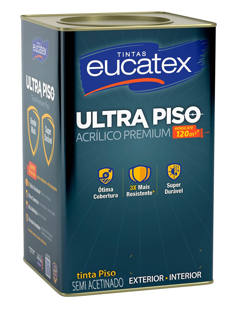 TINTA ULTRA DE PISO MARROM - 18L - EUCATEX
