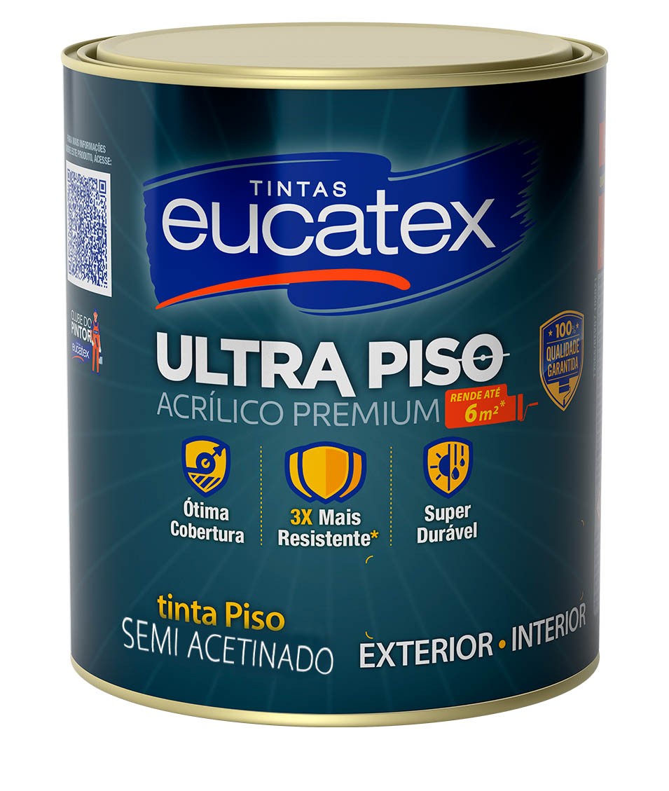 TINTA ULTRA DE PISO VERMELHO SEGURANÇA - 900ML - EUCATEX