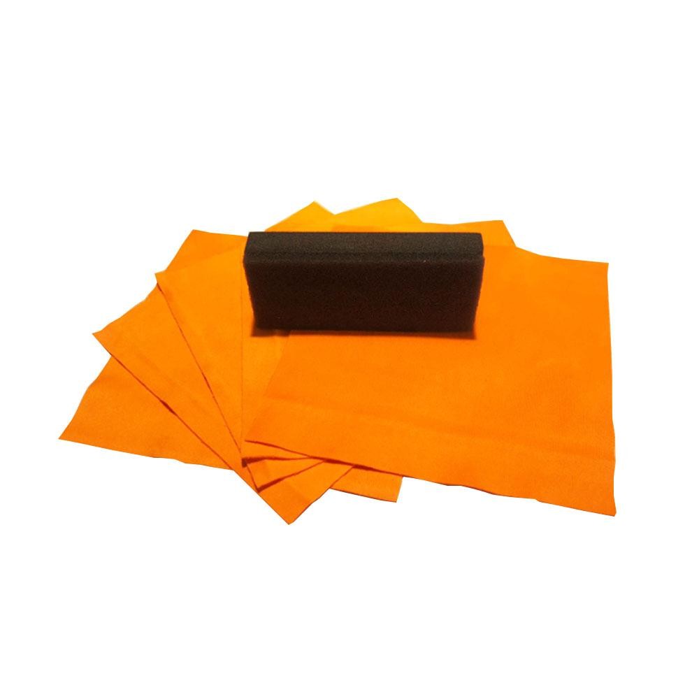 KIT APLICADOR DE COATING EM SUEDE - 5 UNIDADES - DETAILER